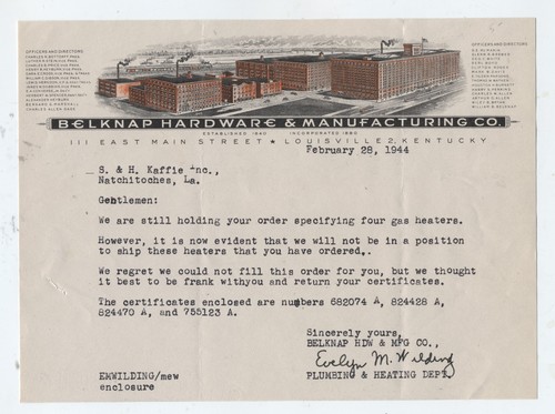 1944 belknap hardware mfg - belknap, &